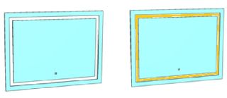 Зеркало с подсветкой Corozo Барго 120см белый SD-00000860